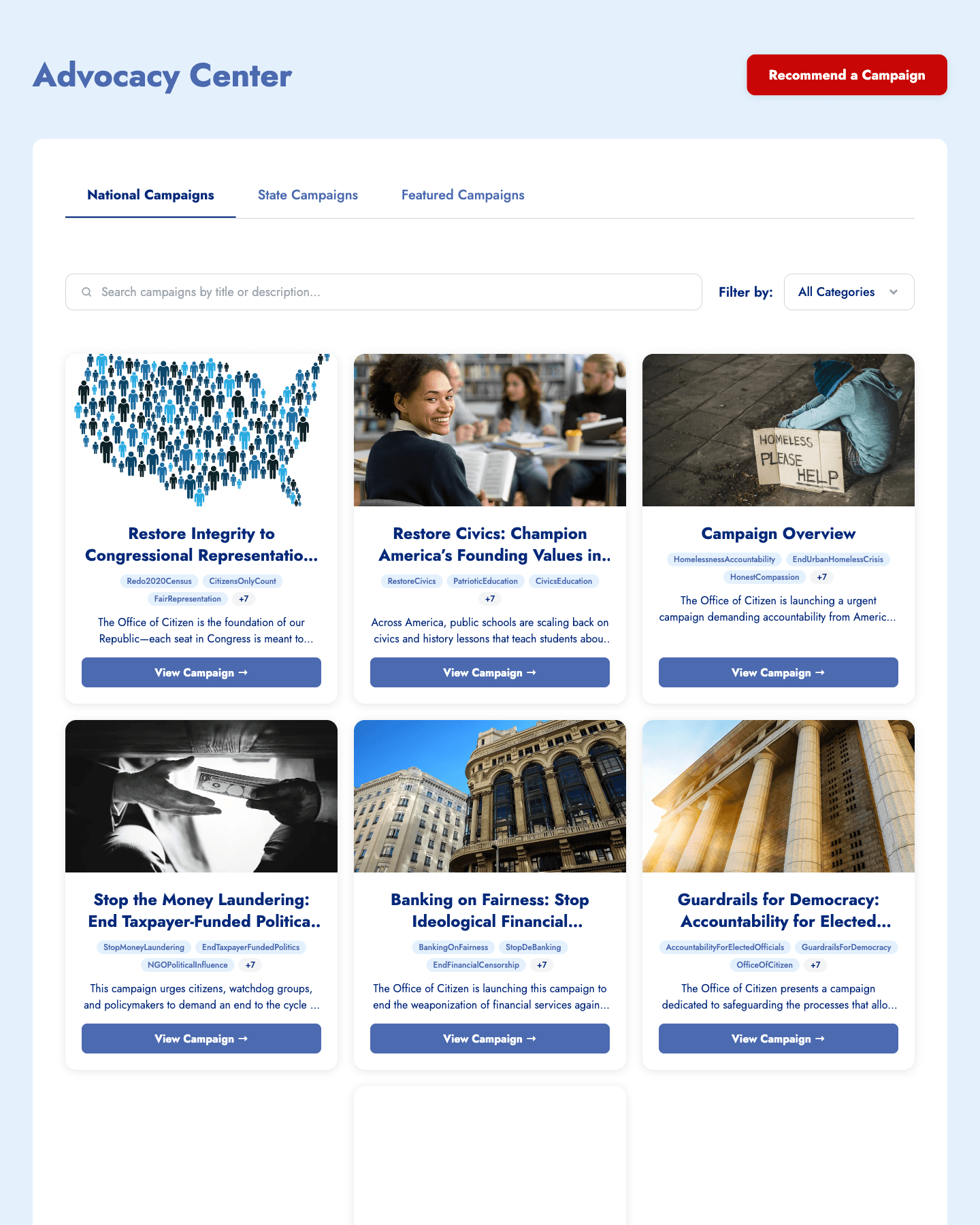 Advocacy Campaigns