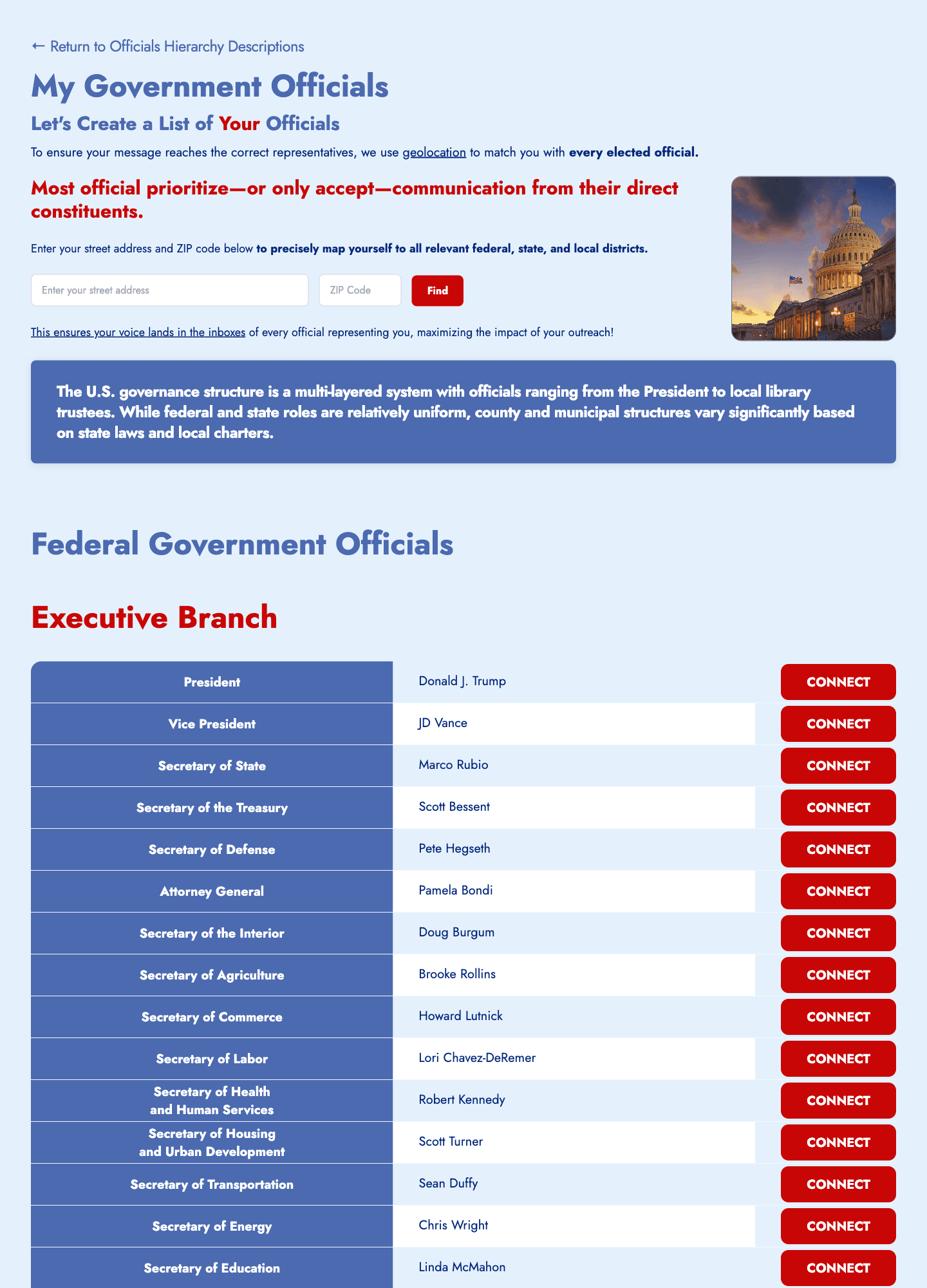 My Government Officials